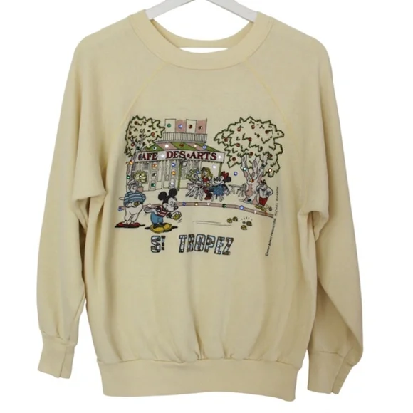 Vintage | Sweaters | Vintage 8s Disney Michel Bachoz Art St Tropez 